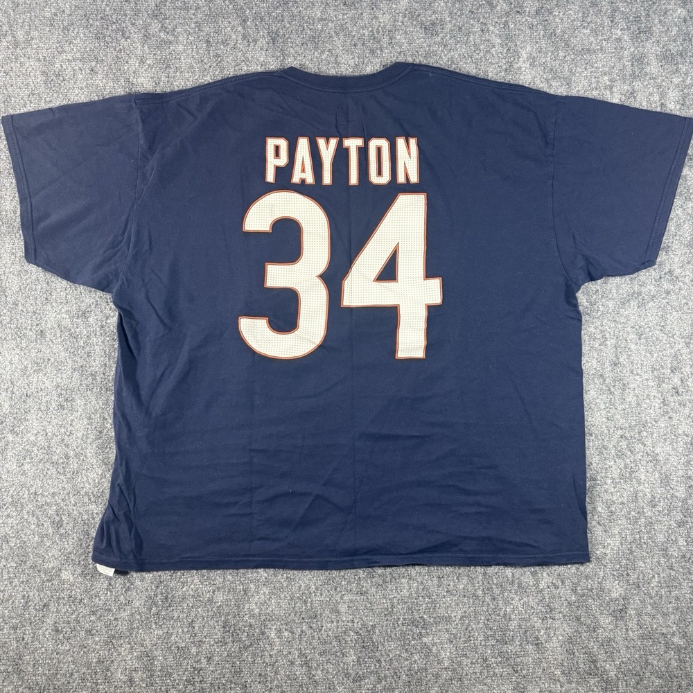 Chicago Bears Walter Payton 34 Hall of Fame NFL Shirt Jersey Size 2XL